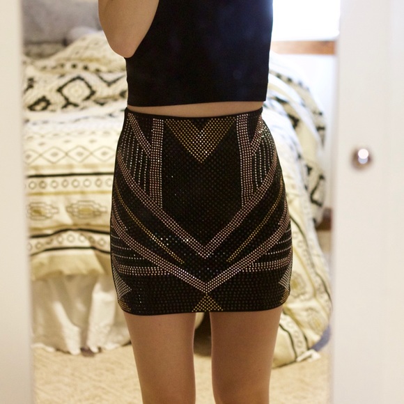 H&M Dresses & Skirts - H&M Studded Mini Skirt